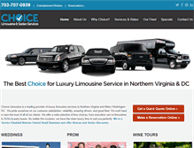 Tablet Screenshot of choicelimoservice.com